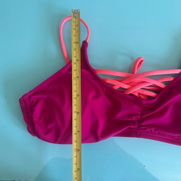 La Vie En Rose Pink and Orange Bikini Swim Top Women’s S - Picture 7 of 7
